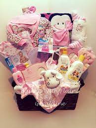 It S A Girl Congratulations New Born Gift Basket Diy Baby Shower Gifts Girl Gift Baskets Baby Shower Baskets