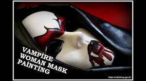 Vampir Maskesi Nasil Yapilir Vampire Woman Mask Painting Izle Ogren Sende Yap Youtube