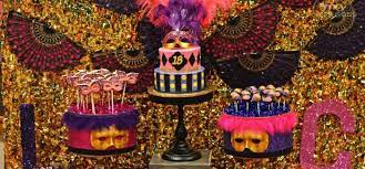 Create tablescape drama with ideas for glitzy diy decorations, place settings and glam treats inspired by the masquerade theme. Kara S Party Ideas Masquerade 18th Birthday Party