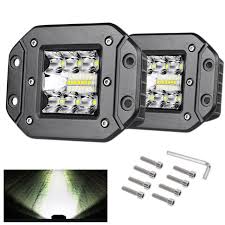 12v interior led light bar, 108 leds strip lights 1200lm 6w dc 12v led light strip with switch for car truck bed van rv cargo boat cabinet enclosed trailer lights fixture, 12 volt led lighting (4pack). 12v 5 Inch 39w Flush Mount Led Pods Flood Work Light Offroad Backup Lamp 4x4 For Sale Online Ebay