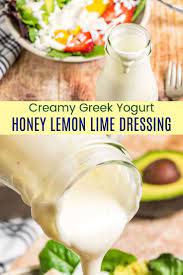 Creamy Lemon Lime Yogurt Salad Dressing Recipe Cupcakes Kale Chips Recipe Honey Dressing Recipe Greek Yogurt Recipes Yogurt Salad Dressings