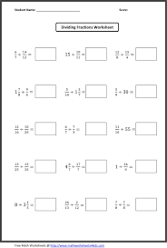 Dividing Fractions Worksheets Mathlessons Fractions Worksheets Dividing Fractions Worksheets Math Fractions Worksheets