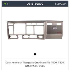 Kenworth T600 T800 W9 W900 Kwopper Kw Interior Dash Fiberglass Gelcoat Color Finish Notpainted Replacement The Gl Kenworth Interior It Is Finished