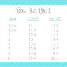 Boy T Shirt Size Chart Coreyconner