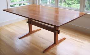 That is why its decoration should be undertaken with a certain amount of care, in order to ensure that it is presented in the proper manner. Hand Crafted Trestle Leg Dining Room Table By Simon Metz Woodworking Custommade Com