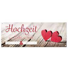Wenn das jubelpaar gläubig ist, freut es sich mit sicherheit über einen vers aus der bibel: Xxl Banner Herzlichen Gluckwunsch Zur Hochzeit 160 Cm Breit