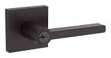 Halifax Keyed Entry Lever Lockset, Iron/Black Weiser