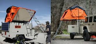 Camping Anhanger Offroad Outdoor Zelt Ausziehen Solar Paneele Camping Outdoor Outdoor Zelt