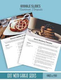 Printable Recipe Template 85x11 Instant Download Google Etsy In 2021 Recipe Template Cookbook Template Recipe Book Templates