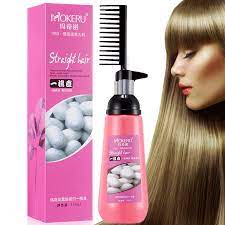 Your conditioner contains ingredients that make the hair fall straight and manageable. Mokeru 150ml Smoothing Shiny Cold Hair Straightener Cream Natural Straight Hair Relaxer Cream For Woman Straightening Hair Hair Relaxers Aliexpress