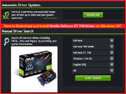 Update your graphics card drivers today. Download Or Reinstall Nvidia Geforce Gt 730 Driver Windows 10