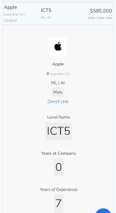 Apple ICT5 ML Salaries - Is Levels.fyi legit? | Stocks & Investments - Blind