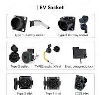 AC EV Type 2 32A Outlet Socket Electric Vehicle Charging Socket