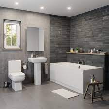Amelie Double Ended Bath Suite Small Bathroom Ideas Uk Bathroom Ideas Uk Bathroom Suites
