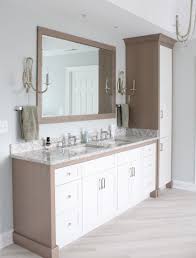 Check spelling or type a new query. Master Bathroom Vanity In White Oak And White Paint Normandy Remodeling