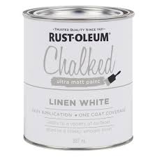 Rust Oleum 887ml Linen White Chalked Ultra Matt Paint