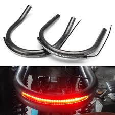 230mm Motorcycle Rear Seat Frame Hoop Loop With Led Brake Turn Tail Light Cafe Racer Scrambler Sale Banggood Com