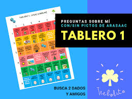 ¿quieres jugar juegos de 2 jugadores? Tablero 1 Cosas Sobre Mi Trebolito