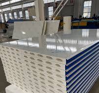 Factory Price Width 1150mm Composite Refractory Partition Baking Channel  Rock Wool Sandwich Board Cleaning Board