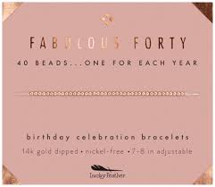 Finding the perfect 40th birthday gift for the special lady in your life can be a challenge. 40th Birthday Gifts For Women 14k Gold Dipped Beads Bracelet On Adjustable 7 8 Cord Perfect 40th Birthday Gift Ideas For Her Buy Online In Bahamas At Bahamas Desertcart Com Productid 125962360