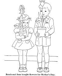 Cartoon Mom Saying Happy Mother S Day Mother S Day Coloring Page Mothers Day Coloring Pages Coloring Pages Coloring Pages For Kids