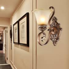 Use sconces with clear glass if you want clear, brilliant light. 1 Light Flower Wall Light Antique Style Metal Wall Sconce In Rust For Dining Room Hallway Beautifulhalo Com