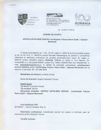 Se trimite pe mail, la cerere. Cerere De Oferta Servicii Hoteliere Pentru Conferintele Tribuna Remo Giatti Raphael Monticelli Revista Tribuna