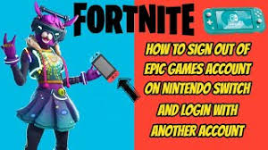 How to unlink a fortnite account? Fortnite How To Sign Out Of Epic Account On Nintendo Switch 2020 Youtube