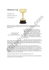 Here is an melbourne cup quiz we have put together to share with your residents. Melbourne Cup Facts Quiz Esl Worksheet By Earnest