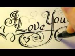 Love drawing but run out of cool ideas to draw when you are bored? How To Draw Fancy Swirly Italic Love You Letters Monogrammen Graffiti Schattige Tekeningen