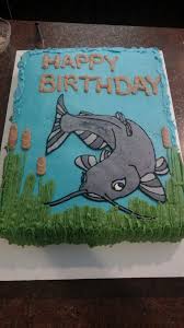 I rather give my cat a can of tuna and save some time and effort. Catfish Cake Fish Cake Birthday Hunting Birthday Cakes Birthday Sheet Cakes