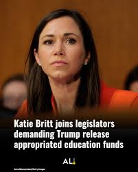 🔗:  https://www.al.com/politics/2025/07/katie-britt-joins-legislators-demanding-trump-release-appropriated-education-funds.html?utm_campaign=aldotcom_sf&utm_medium=social&utm_source=facebook  U.S. Sen. Katie Britt, R-Ala. joined other legislators this ...