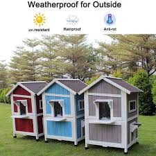 Two of the more popular styles are: Rockever Outdoor Cat Shelter With Escape Door Rainproof Outside Kitty House Outdoor Cat House Outdoor Cat Shelter Cat Shelter