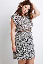 Belted Daisy Print Dress Forever21 Plus 2000132272 There Are Pockets In This Dress Business Casual Dresses Plus Size Dresses