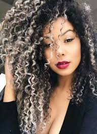 Super Nails Ombre Grey White Ideas Ombre Curly Hair Curly Hair Styles Dyed Curly Hair