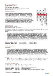 According to the project management institute (pmi), the demand for project managers is expected to grow a whopping 33% through 2027. It Project Manager Cv Template Project Management Prince2 Cv Example Resume Erp