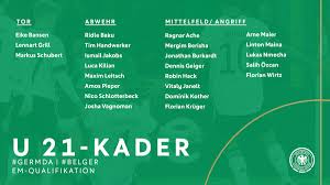 Se optakt til belgien ved em 2020 i fodbold, hvor vi ser nærmere på belgiens em 2020 spillertrup og kampe. Dfb Junioren Twitterren Unser U21 Kader Mit Sieben Neulingen Fur Und Das Em Quali Spiel Gegen Moldau Steigt Am 3 September 18 15 Uhr In Wiesbaden Die Partie Gegen Belgien Am 8 September Ab 16