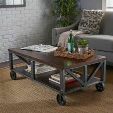 The best way to tie your room together is with a stylish coffee table. Round Coffee Table Antique Style Wood Metal Industrial Furniture Iron Frame For Sale Online Ebay