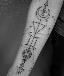 First Tattoo For Dexter Gemini Zodiac Arrow With Leo And Aries Constellations Thank You So Much Gemini Zodiac Tattoos Gemini Tattoo Geometric Gemini Tattoo