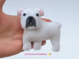 Felt White English Bulldog Stuffed Felt British Bulldog Etsy Toy Bulldog Bulldog English Bulldog