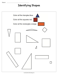 Packed with engaging exercises like identifying and describing basic 2d shapes, followed by quadrilaterals and polygons, coloring 2d figures, matching names with shapes. Identifying 2 D Shapes Worksheet Have Fun Teaching