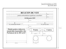 Pe 26 mai 2019 vor avea loc alegerile europarlamentare și referendumul convocat de președintele româniei. Foto Cec A Aprobat Modelul Buletinului De Vot È™i Textul Pentru Referendum Politic Unimedia