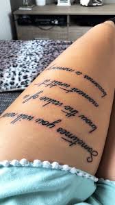Leg tattoos is a great choice and idea for both men and women. Pinterest Kjvougee Follow For More Poppin Pins Tattoo In 2020 With Images Tattoos Thigh Tattoo Quotes Thigh Tattoo Quotes Tattoos Thigh Tattoos Women