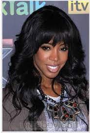 Long hair and bangs are a pretty cool combo, and is one that you can take up a notch. Curly Weave With Bangs Cheap Human Hair Wigs 100 Human Hair Wigs Remy Human Hair Wigs