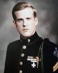 7 years after John Basilone was born, today marks the 100th birthday of  Eugene Sledge. Eugene was also a featured person/character of THE PACIFIC.  What a coincidence John and Eugene share the