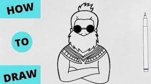 Then, draw the nose and lips so. How To Draw Free Fire Characters Step By Step Artbysujan Youtube