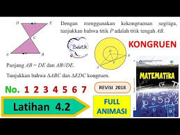Latihan 4 2 Nomor 1 2 3 4 5 6 7 Kelas 9 Smp Mts Kekongruenan Dua Segitiga Matematika Hal 226 Bab 4 Youtube