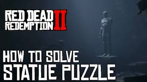 The order of pressing them is based on the number of fingers on the statues & pressing them in the correct order. Red Dead Redemption 2 How To Solve The Strange Statue Puzzle Youtube
