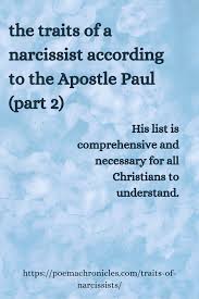 Traits Of Narcissists 12 More According To Paul Poema Chronicles Narcissist Narcissism Narcissistic Behavior