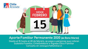 El beneficio, que consiste en $45.212. Gob Cl Articulo Este 15 De Febrero Comienza El Pago Del Aporte Familiar Permanente Al Primer Grupo De Familias Beneficiadas